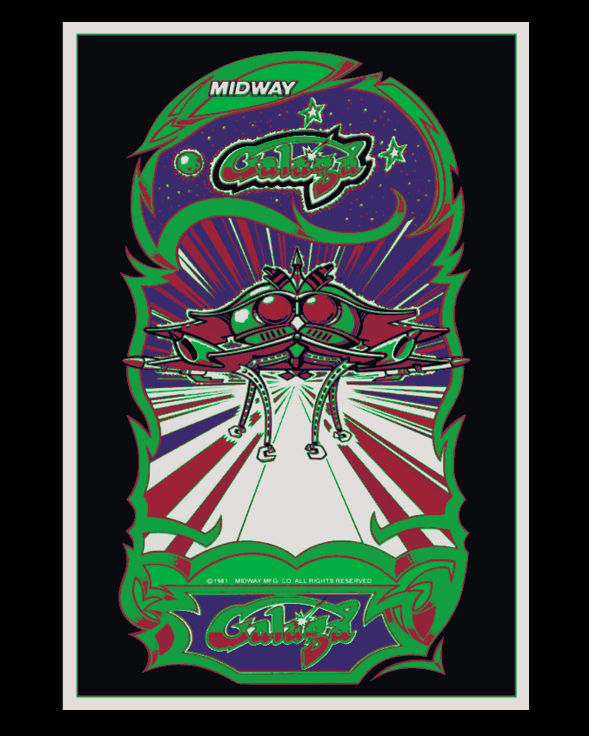 Wall art designs - Galaga Arcade Classic Poster Wall art designs - Galaga Arcade Classic Poster