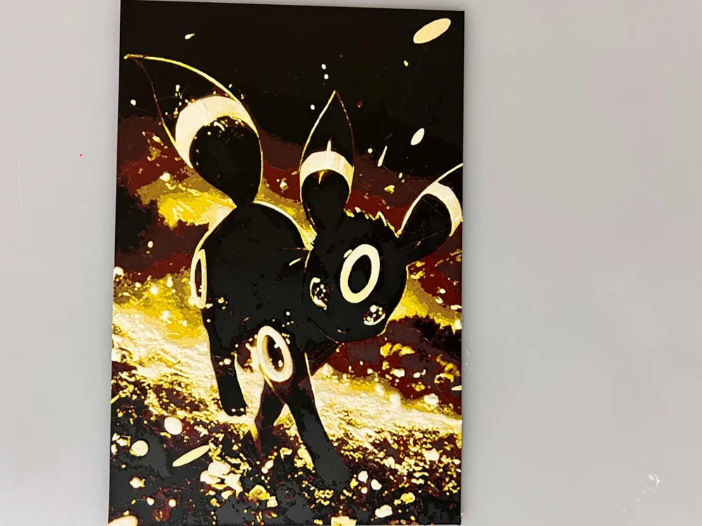 Umbreon by 3djd HueForge model: Umbreon by 3djd