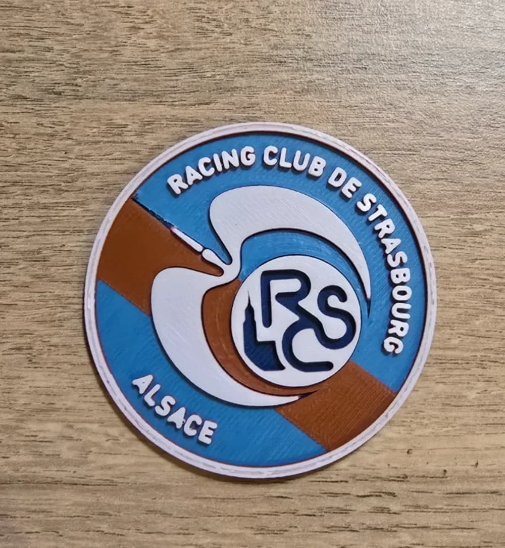 Racing Club de Strasbourg Alsace Logo by Kactus Fpv HueForge model: Racing Club de Strasbourg Alsace Logo by Kactus Fpv