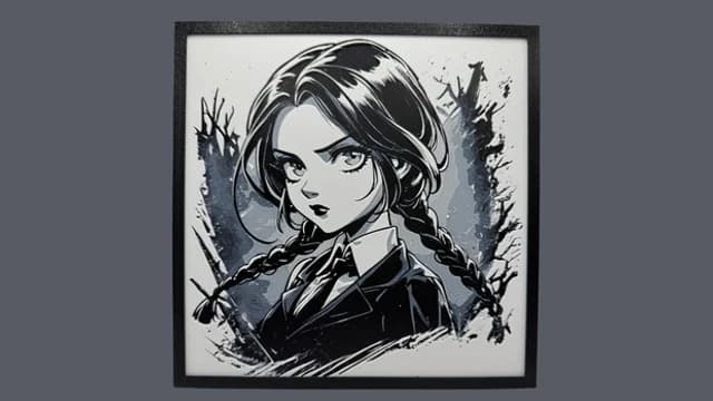 Wednesday Addams - Hueforge by Canadian Gamer HueForge model: Wednesday Addams - Hueforge by Canadian Gamer