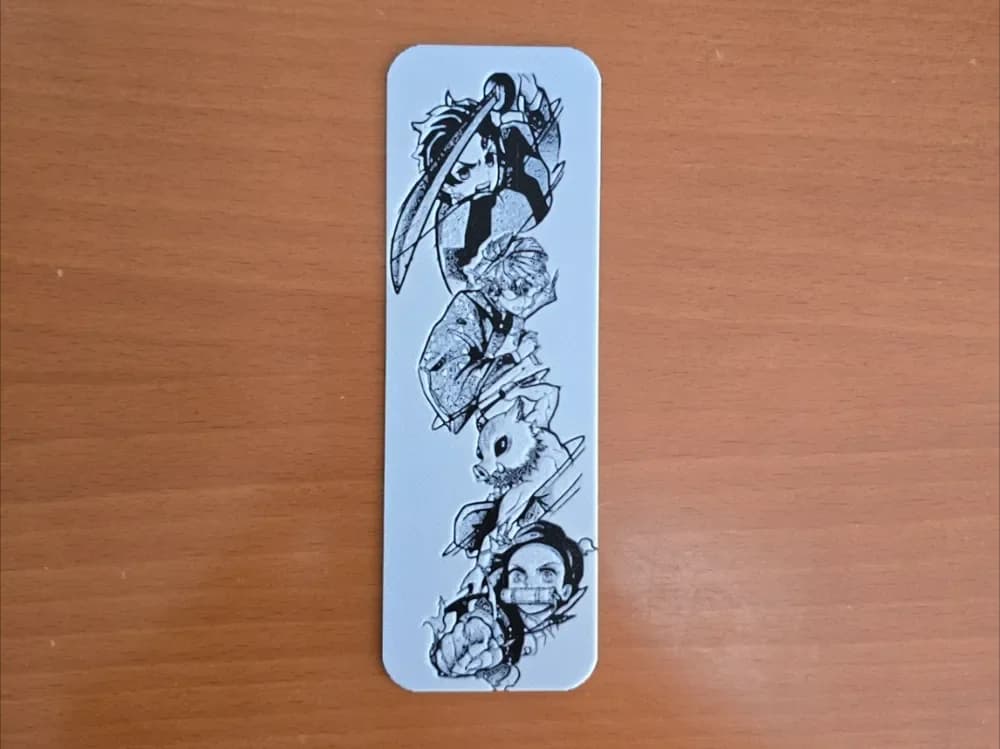 Kimetsuno Yaiba Bookmark by Atrus Design HueForge model: Kimetsuno Yaiba Bookmark by Atrus Design