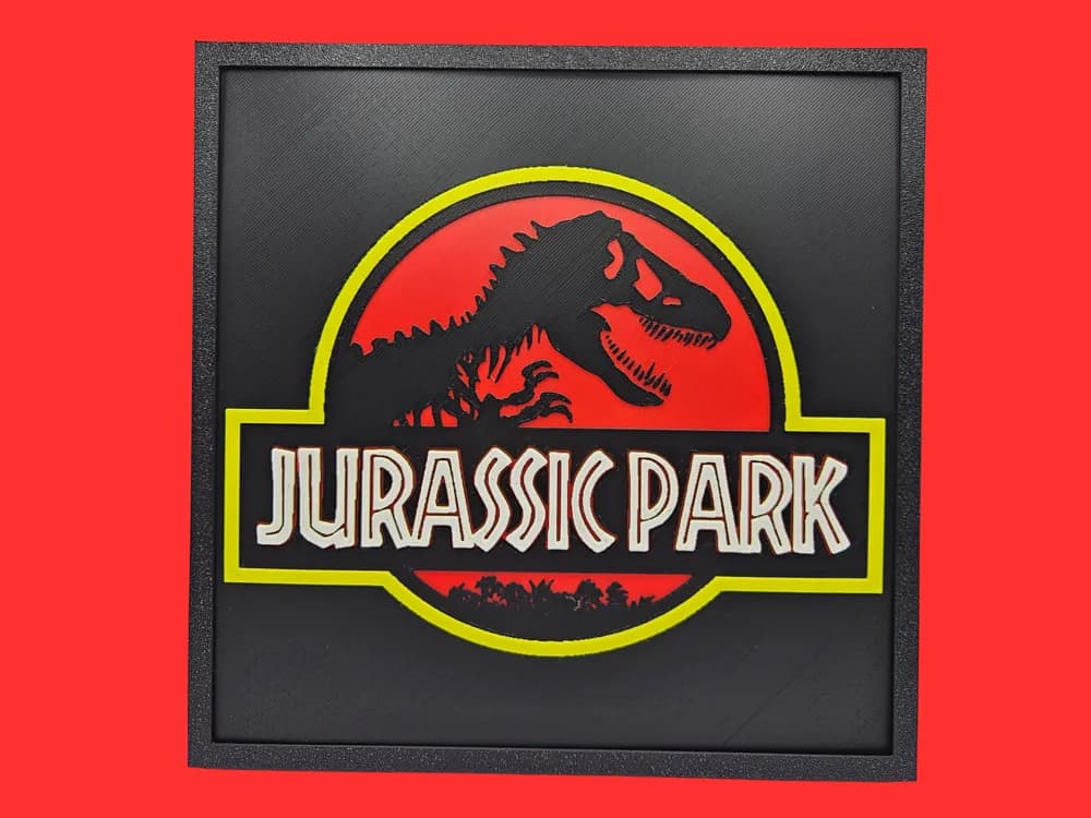 Jurassic Park by BusyKikiBee HueForge model: Jurassic Park by BusyKikiBee
