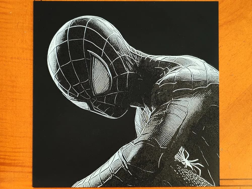 Spiderman Hueforge - 3 Colours Spiderman Hueforge - 3 Colours