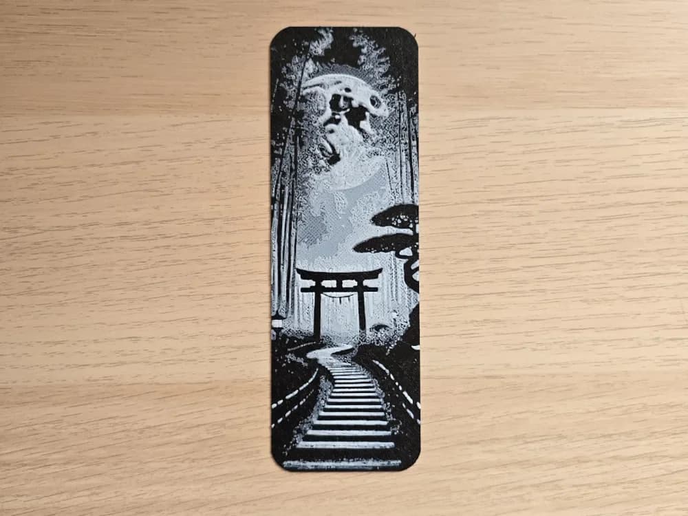 Walk to the Moon Bookmark by Atrus Design HueForge model: Walk to the Moon Bookmark by Atrus Design