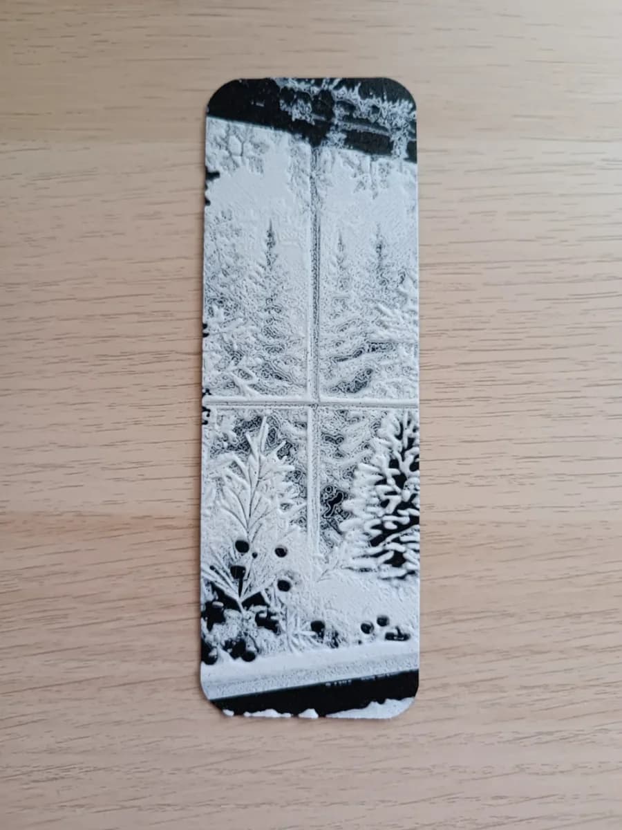 Christmas Window Bookmark by Atrus Design HueForge model: Christmas Window Bookmark by Atrus Design