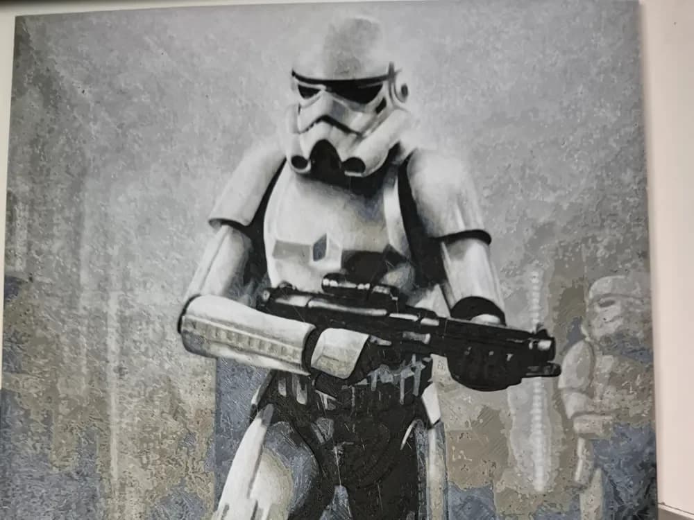 Star Wars Stormtrooper Wall Art 2 by FiremanprintsIRL (BR3Design) HueForge model: Star Wars Stormtrooper Wall Art 2 by FiremanprintsIRL (BR3Design)