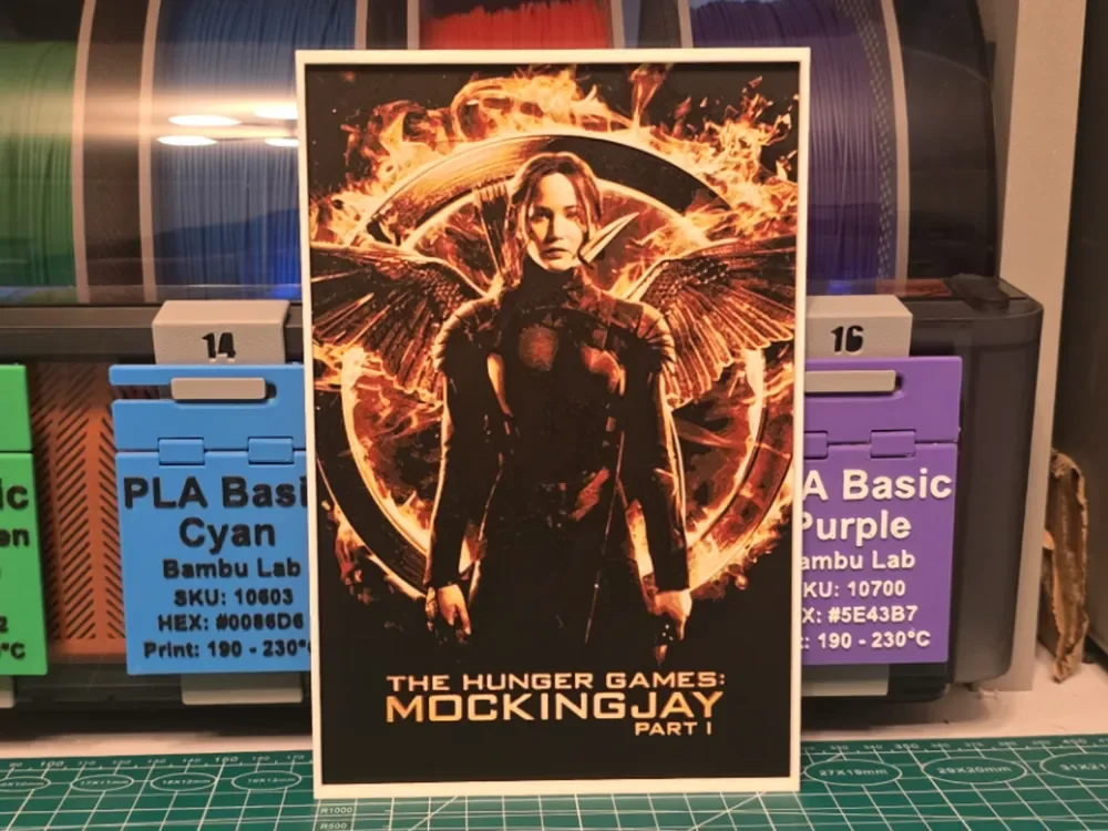 The Hunger Games: Mockingjay Part 1 - Hueforge Art by Lumpy3D HueForge model: The Hunger Games: Mockingjay Part 1 - Hueforge Art by Lumpy3D