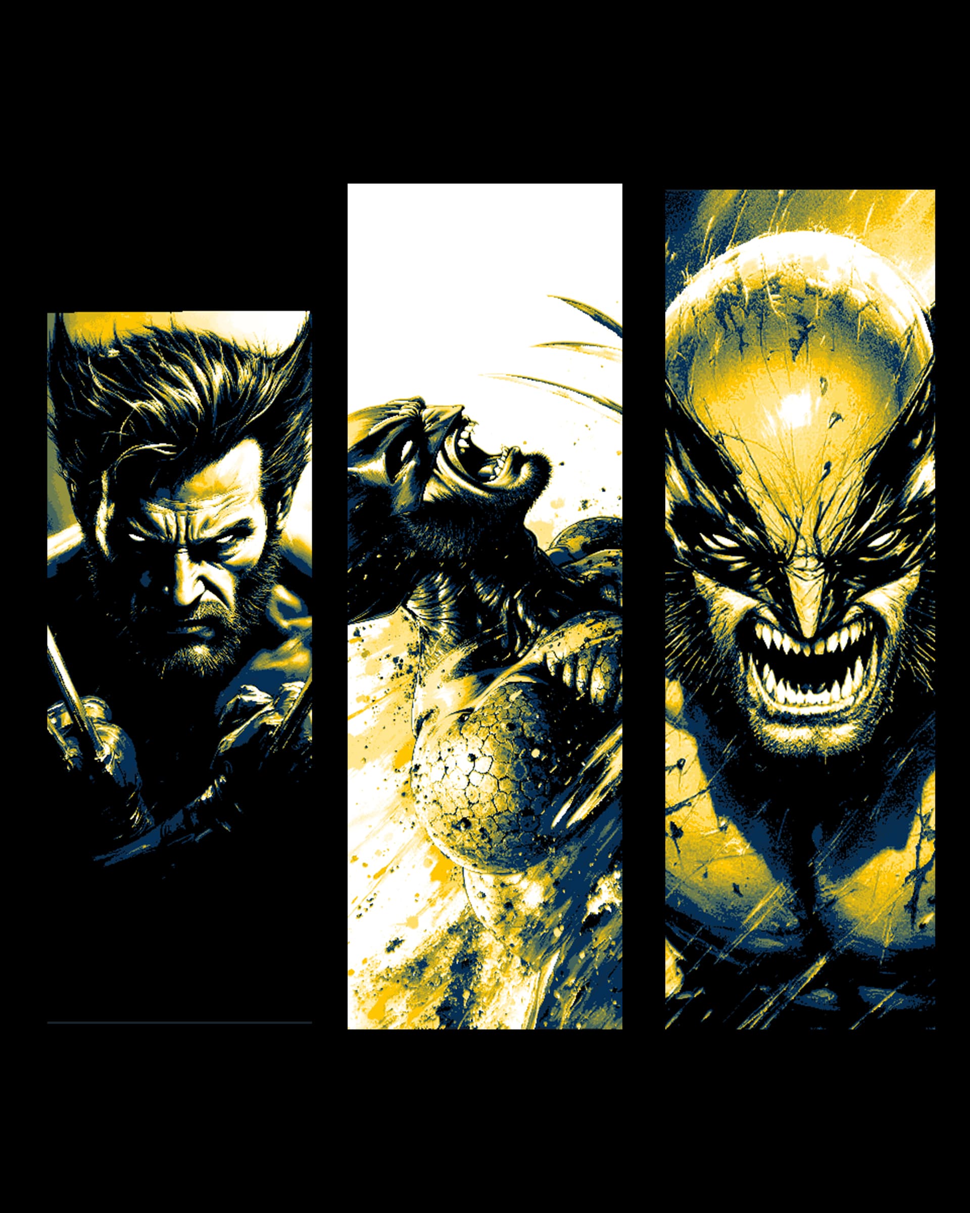 Fanart depictions of the Marvel X-Men character Wolverine - Set of bookmarks Fanart depictions of the Marvel X-Men character Wolverine - Set of bookmarks