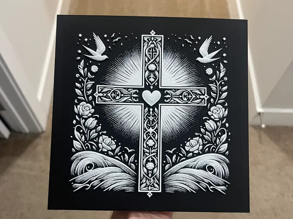 Cross Art Hueforge by RP47 Designs HueForge model: Cross Art Hueforge by RP47 Designs