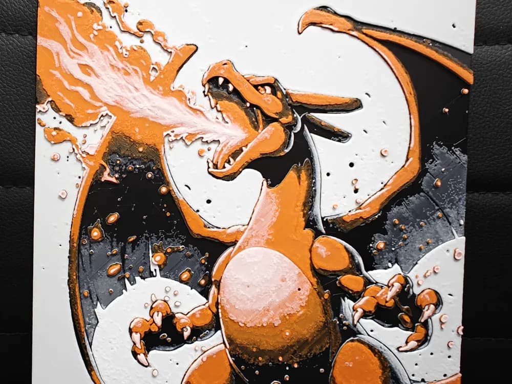 HueForge model: Charizard Attack by TheHueforgeLady