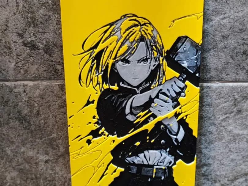 Nobara Kugisaki - Jujutsu Kaisen by Garuda3D HueForge model: Nobara Kugisaki - Jujutsu Kaisen by Garuda3D