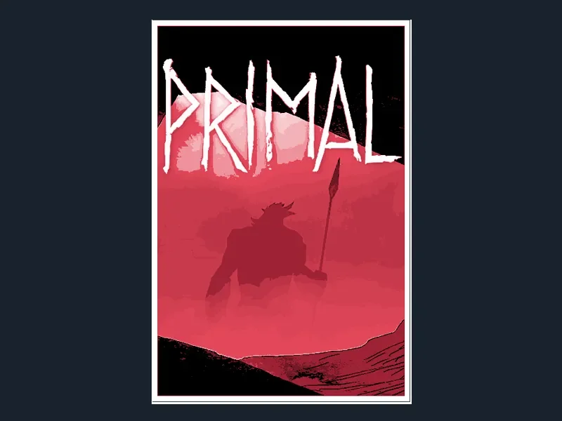 Primal (Series Poster - HueForge) by HugheCraft HueForge model: Primal (Series Poster - HueForge) by HugheCraft