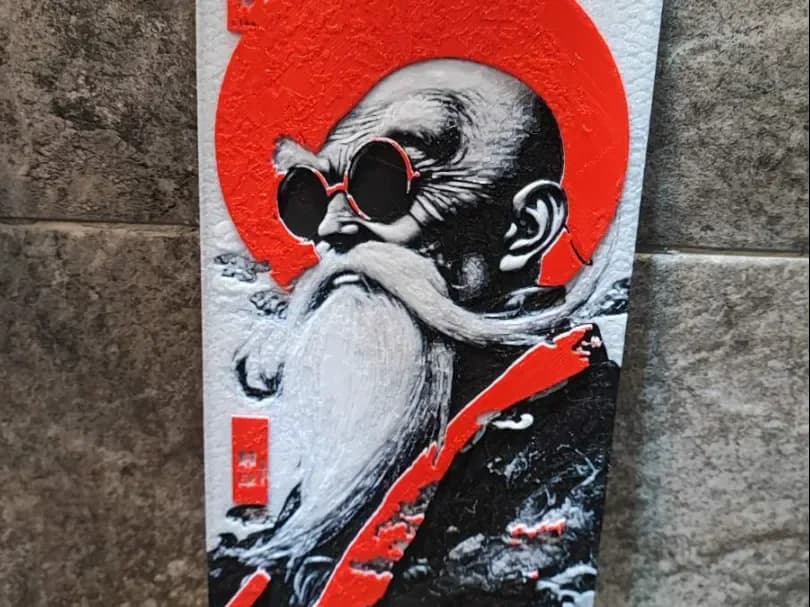 Master Roshi by Garuda3D HueForge model: Master Roshi by Garuda3D