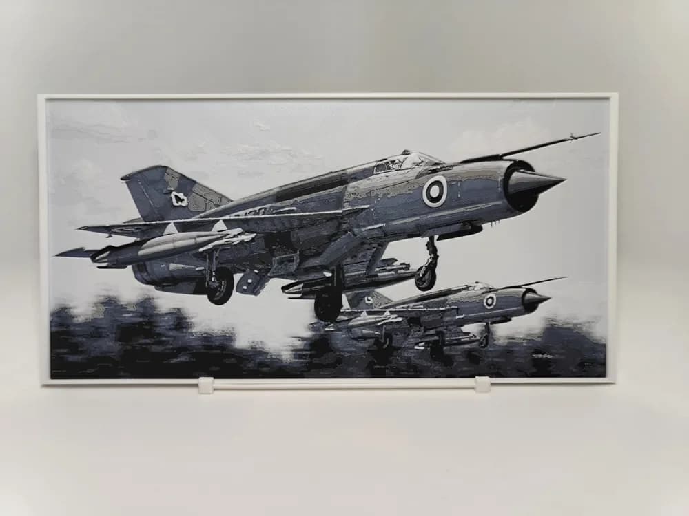 MiG-21bis - Hueforge by BeaN HueForge model: MiG-21bis - Hueforge by BeaN