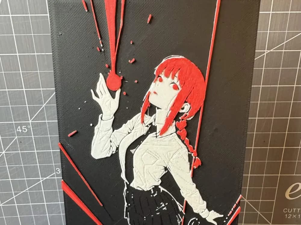 4x8 Hueforge of Makima from Chainsaw Man 4x8 Hueforge of Makima from Chainsaw Man