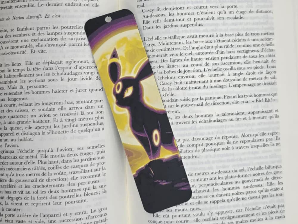 Bookmark Umbreon Pokemon by Kactus Fpv HueForge model: Bookmark Umbreon Pokemon by Kactus Fpv