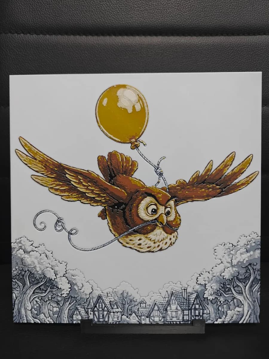 Owl Winnie the Pooh by TheHueforgeLady HueForge model: Owl Winnie the Pooh by TheHueforgeLady