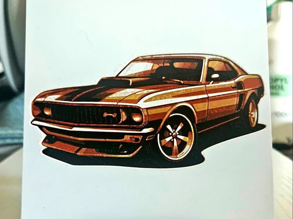 Muscle Car 2 by Mano's 3d_Art HueForge model: Muscle Car 2 by Mano's 3d_Art