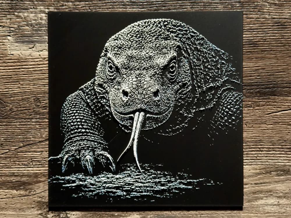 Komodo Dragon HueForge by novy HueForge model: Komodo Dragon HueForge by novy