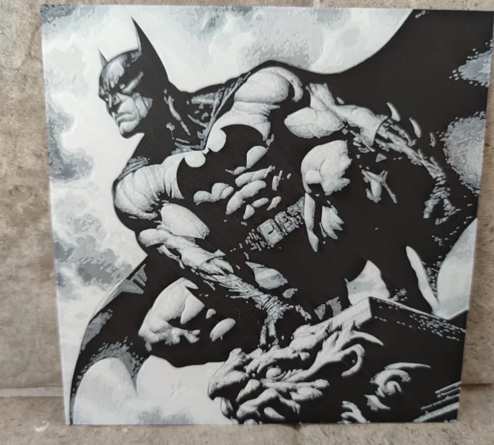 Hueforge Batman by Litolunar HueForge model: Hueforge Batman by Litolunar