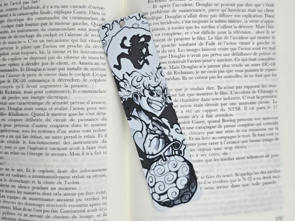 Bookmarl Luffy & Fruit du démon by Kactus Fpv HueForge model: Bookmarl Luffy & Fruit du démon by Kactus Fpv