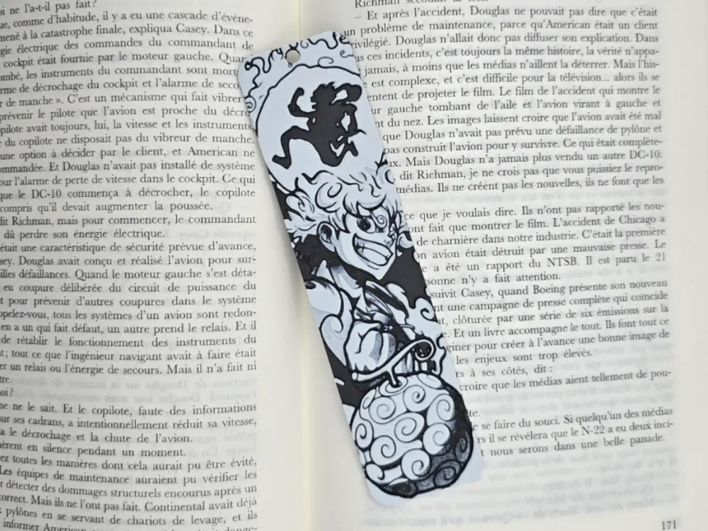Bookmarl Luffy & Fruit du démon by Kactus Fpv HueForge model: Bookmarl Luffy & Fruit du démon by Kactus Fpv