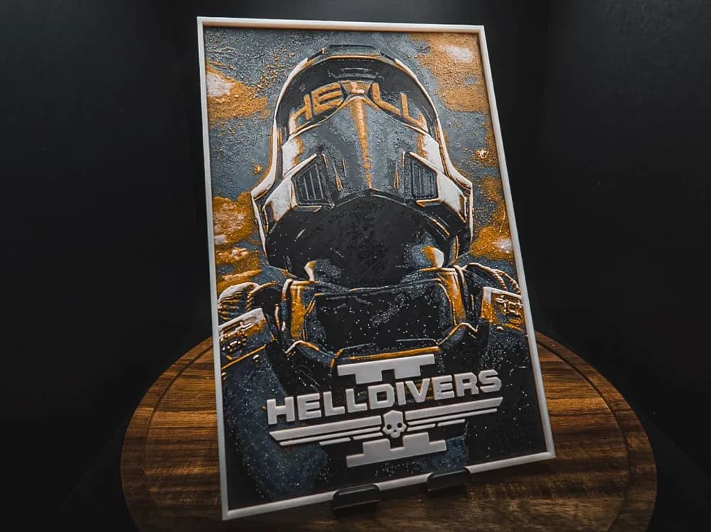 Helldivers II (Game Poster - HueForge) Helldivers II (Game Poster - HueForge)