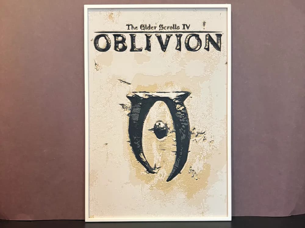 Elder Scrolls Oblivion Hueforge by Estiv HueForge model: Elder Scrolls Oblivion Hueforge by Estiv
