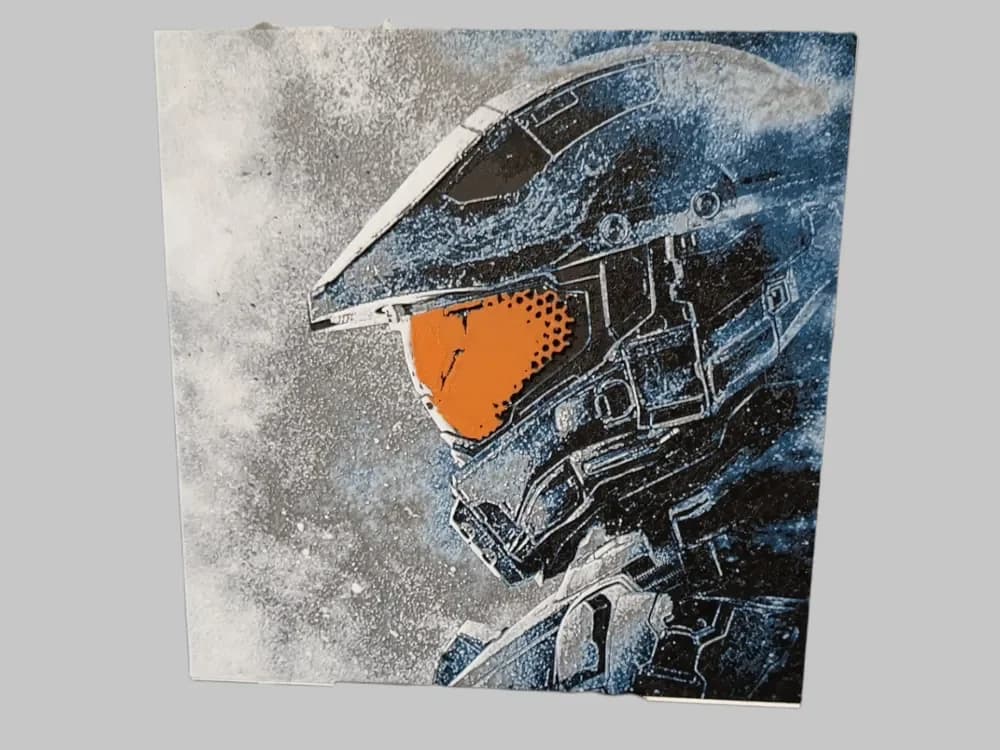 Halo: The Master Chief Hueforge by 3DNesy HueForge model: Halo: The Master Chief Hueforge by 3DNesy