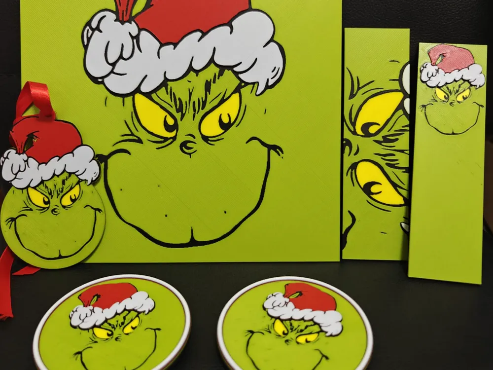 The Grinch Christmas Ultimate set NO AMS REQUIRED by TheHueforgeLady HueForge model: The Grinch Christmas Ultimate set NO AMS REQUIRED by TheHueforgeLady