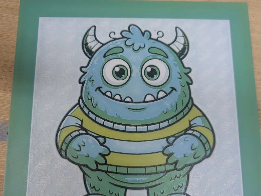hueforge childish monster by ZombiePaint3D HueForge model: hueforge childish monster by ZombiePaint3D
