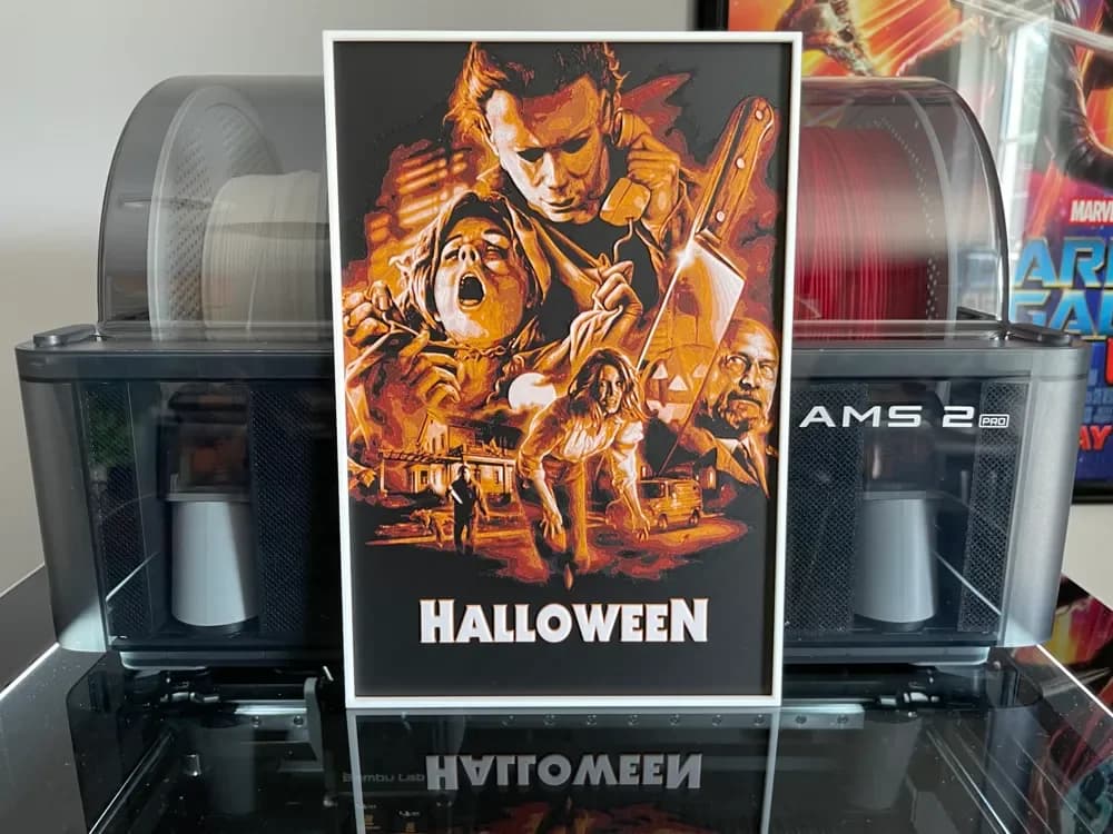 Halloween (1978) Hueforge Movie Poster Halloween (1978) Hueforge Movie Poster