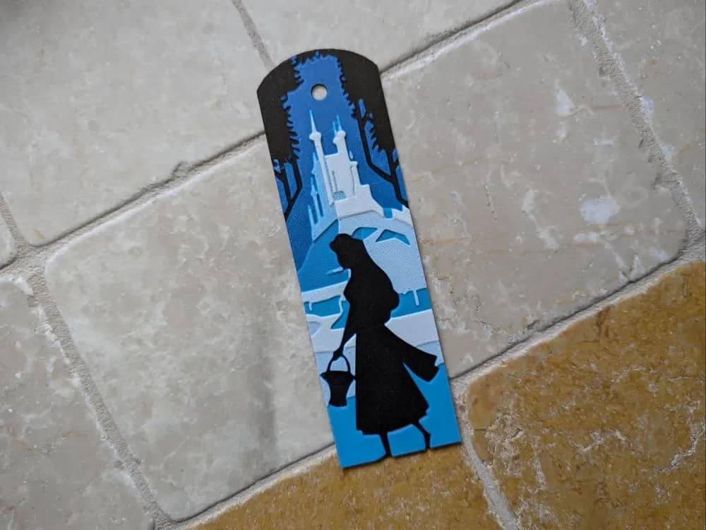Aurora - Sleeping Beauty Bookmark Hueforge Aurora - Sleeping Beauty Bookmark Hueforge