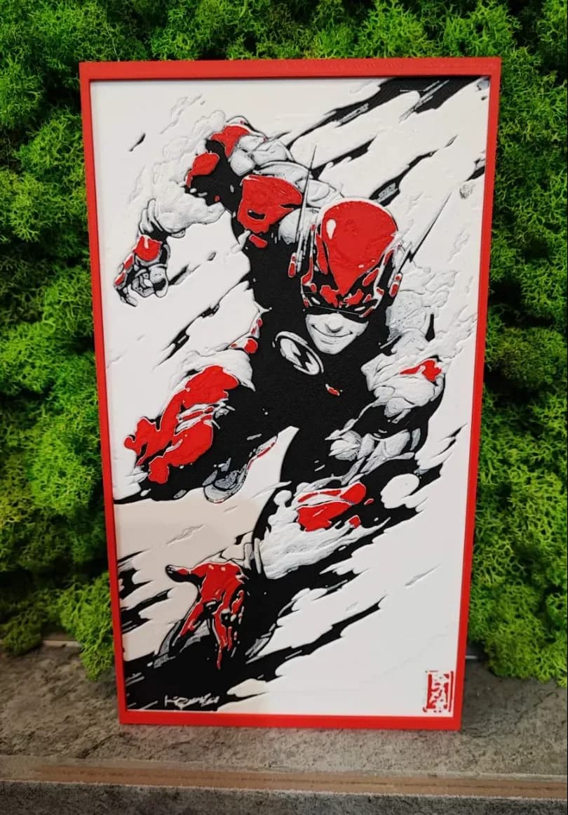 Flash by Garuda3D HueForge model: Flash by Garuda3D