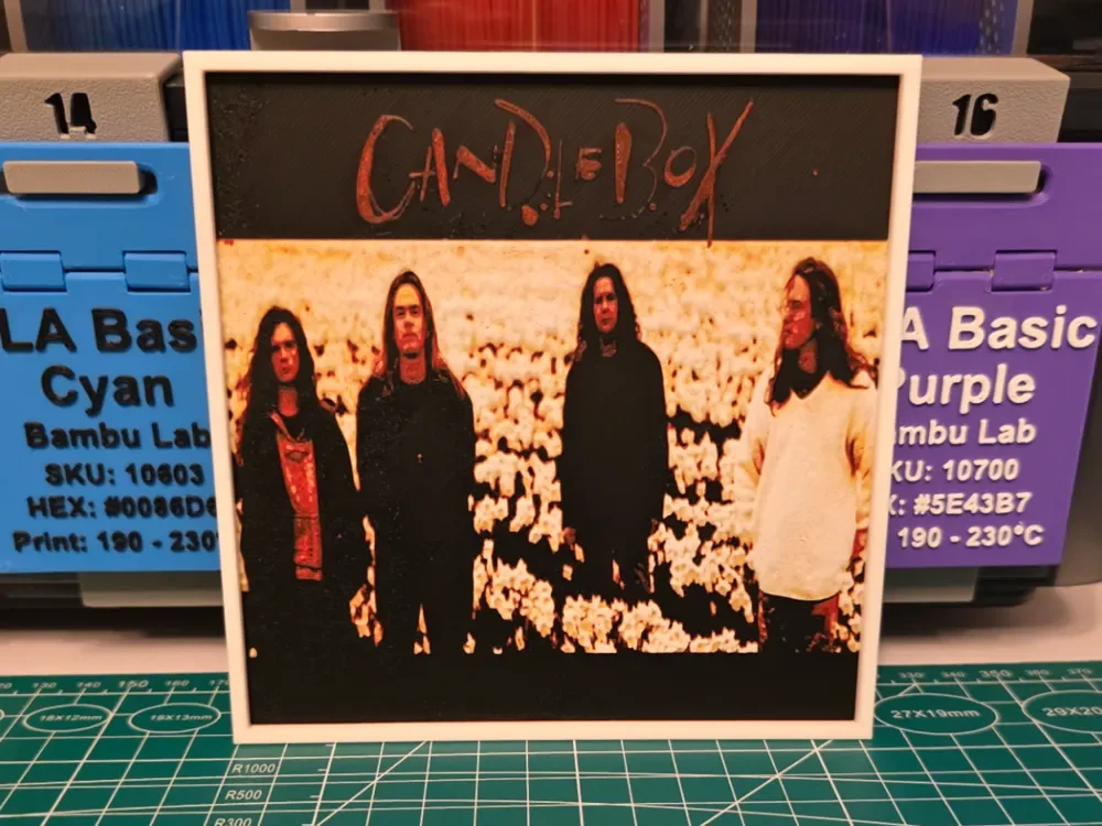 Candlebox "Candlebox" Album - Hueforge Art by Lumpy3D HueForge model: Candlebox "Candlebox" Album - Hueforge Art by Lumpy3D