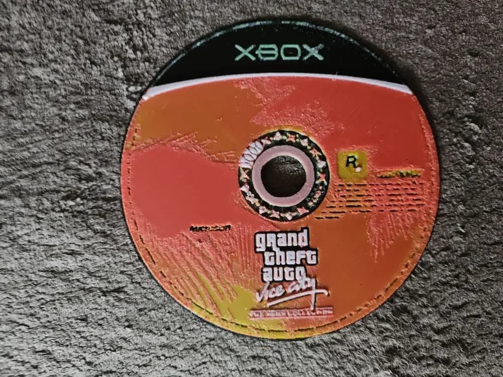 GTA Vice City - Xbox - HueForge by keko HueForge model: GTA Vice City - Xbox - HueForge by keko