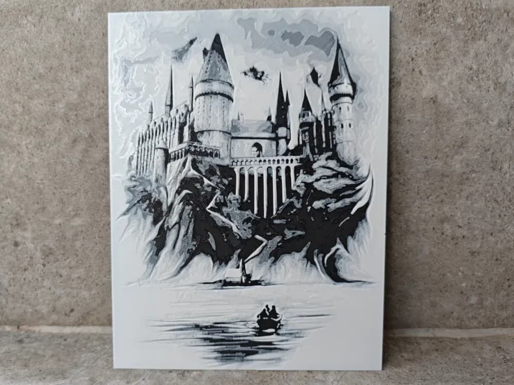 Hueforge Hogwarts by Litolunar HueForge model: Hueforge Hogwarts by Litolunar