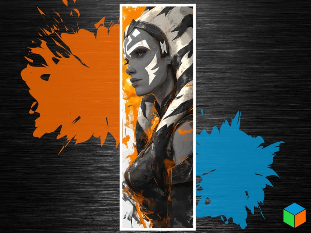 Ahsoka Tano Hueforge Bookmark by 3D Prints By Vic HueForge model: Ahsoka Tano Hueforge Bookmark by 3D Prints By Vic