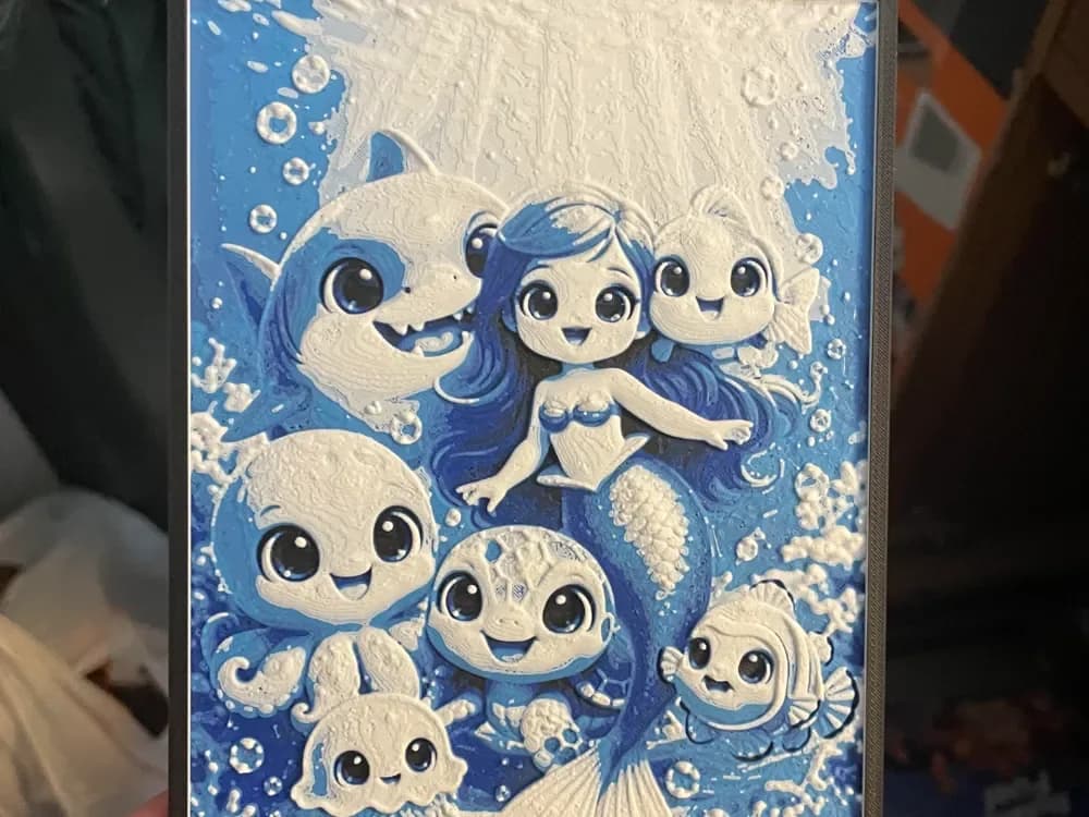 Underwater Friends Hueforge by Advancedtechworldwide HueForge model: Underwater Friends Hueforge by Advancedtechworldwide