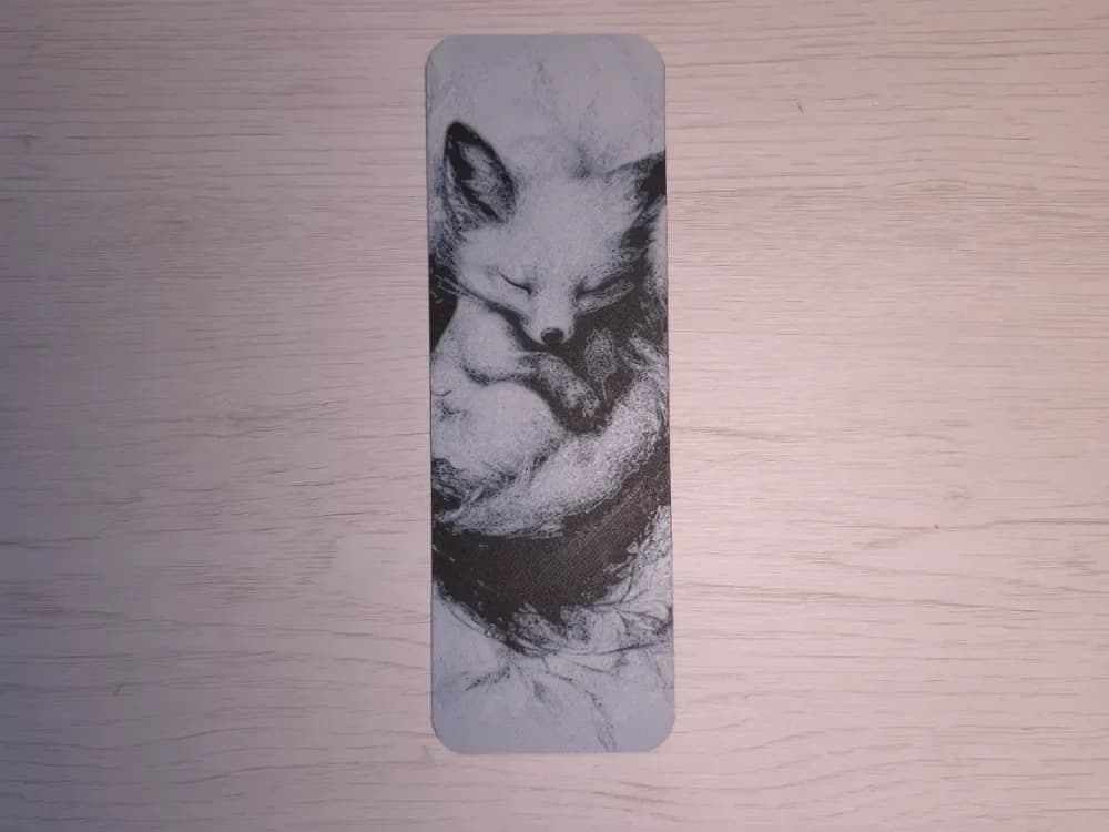 Baby Fox Bookmark by Atrus Design HueForge model: Baby Fox Bookmark by Atrus Design
