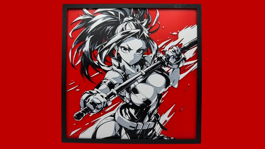 Momo Yaoyorozu - My Hero Academia Hueforge by Canadian Gamer HueForge model: Momo Yaoyorozu - My Hero Academia Hueforge by Canadian Gamer