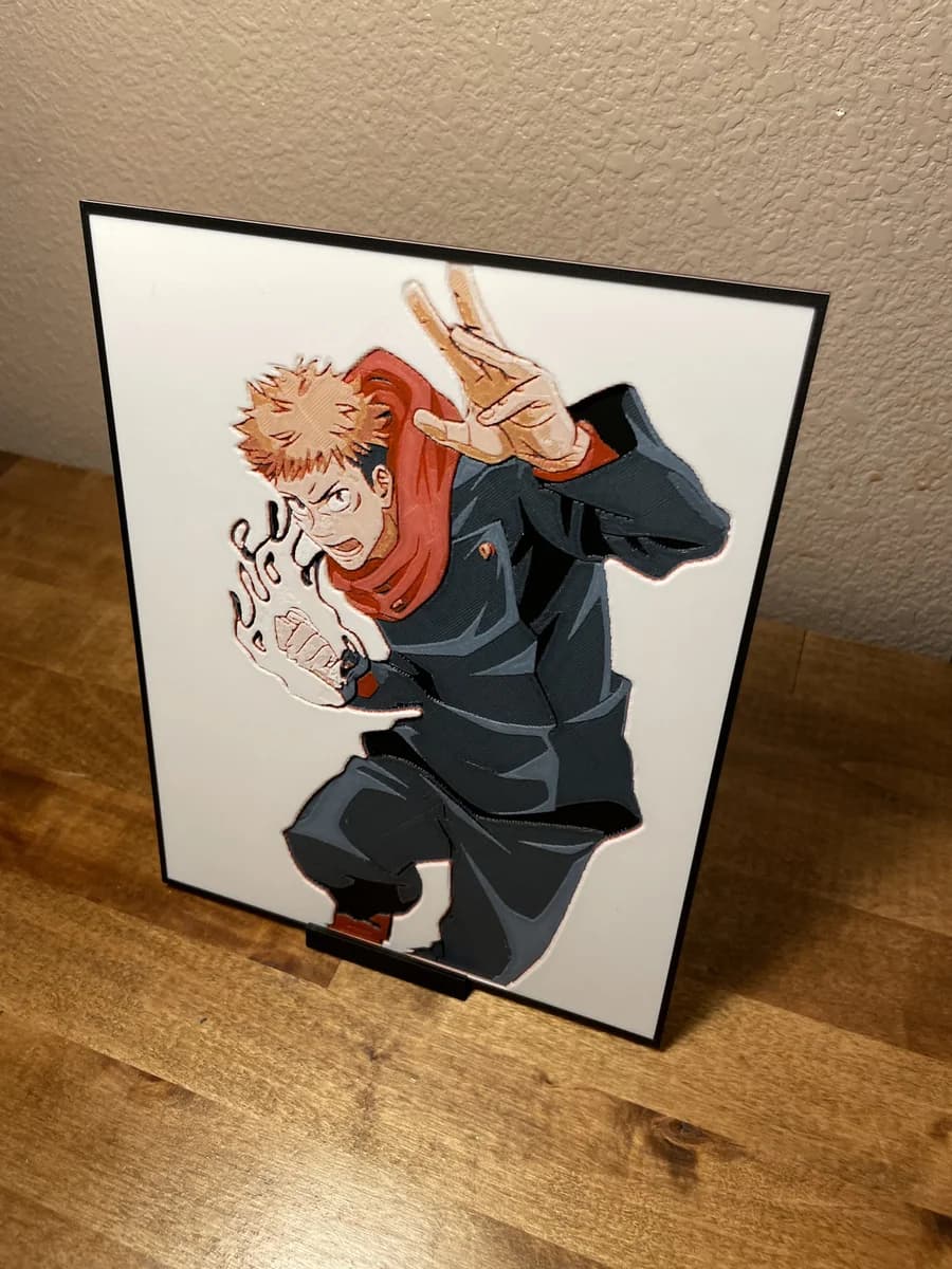 Itadori by Cloudy Nostalgia HueForge model: Itadori by Cloudy Nostalgia