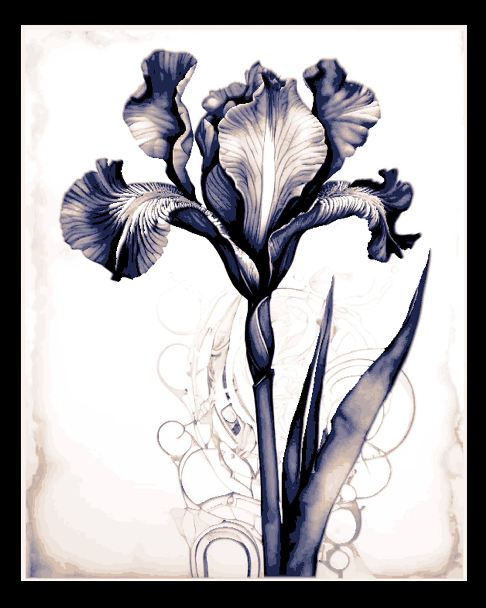 The beauty of the Iris - the purple fairy flower - Wall Art The beauty of the Iris - the purple fairy flower - Wall Art