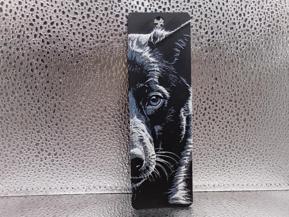 Mudi Bookmark – Hueforge by Borishotch Industries HueForge model: Mudi Bookmark – Hueforge by Borishotch Industries