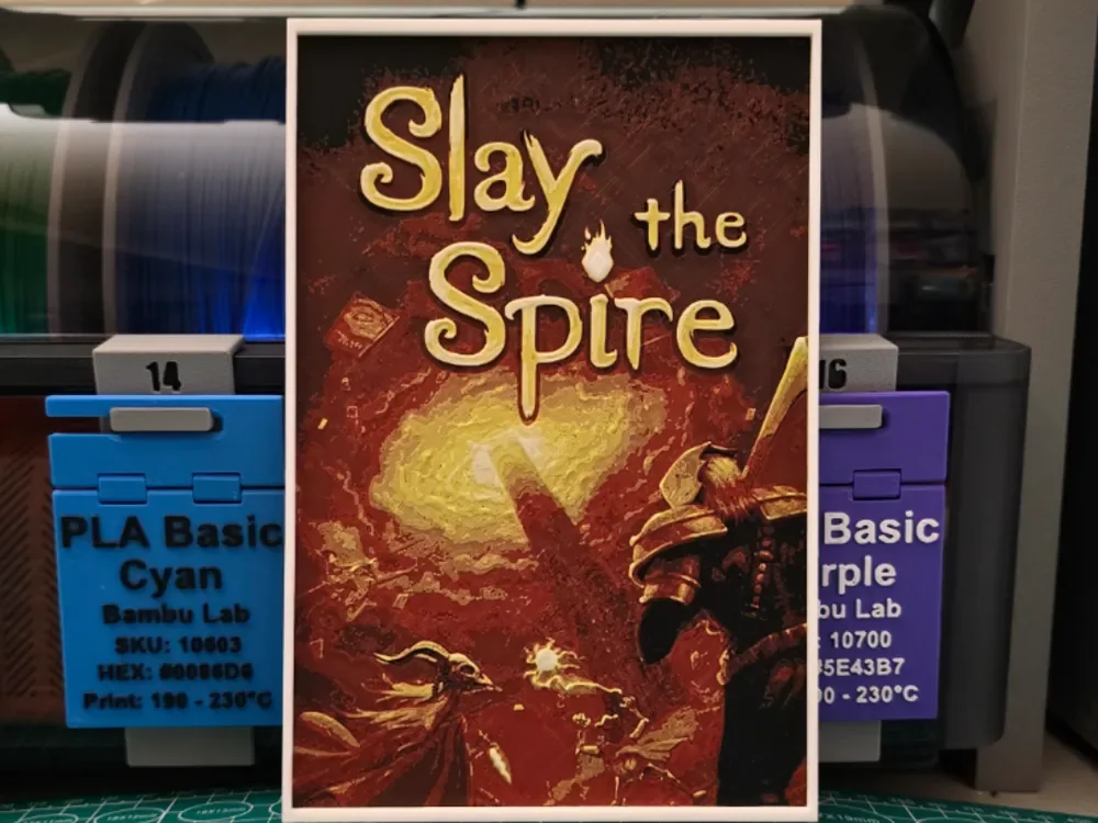 Slay the Spire Poster - Hueforge Art by Lumpy3D HueForge model: Slay the Spire Poster - Hueforge Art by Lumpy3D