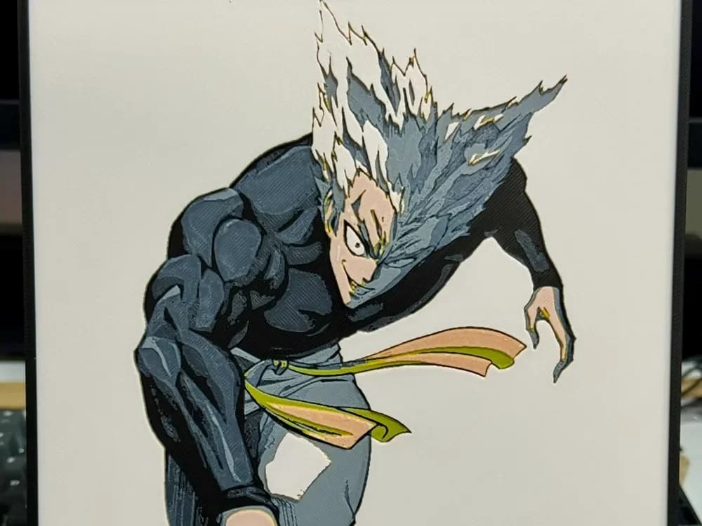 One Punch Man - Garou - Hueforge by Strata Prints HueForge model: One Punch Man - Garou - Hueforge by Strata Prints
