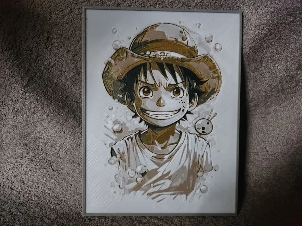 Monkey D Luffy - HueForge by keko HueForge model: Monkey D Luffy - HueForge by keko
