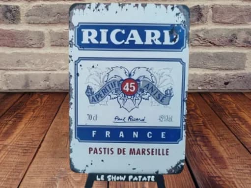 Vintage Ricard Hueforge Plaque by leshowpatate HueForge model: Vintage Ricard Hueforge Plaque by leshowpatate