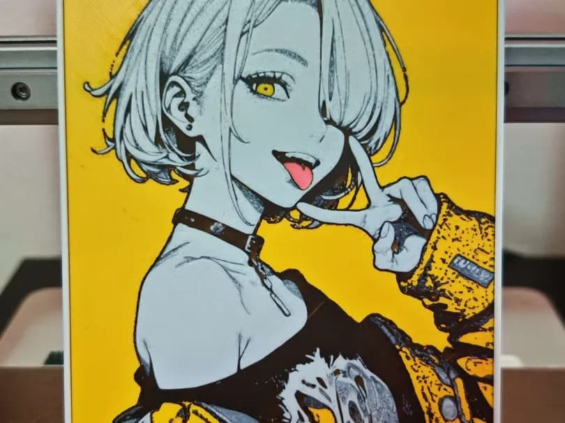 Anime girl hueforge by bzz999 HueForge model: Anime girl hueforge by bzz999