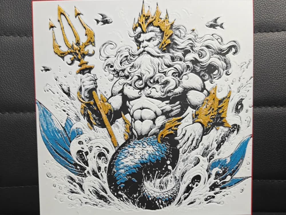 HueForge model: King Triton by TheHueforgeLady